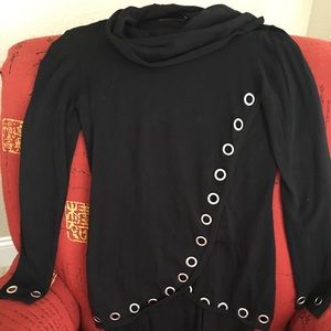 Black Grommet Shirt